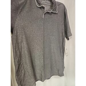 Free Assembly Mens Gray Polo Size Large Collar Classic Button Golf Comfortable